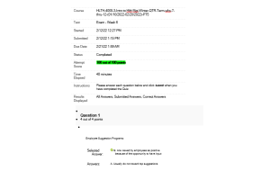 HLTH 4000 Week 6 Final Exam (100 out of 100 Points)